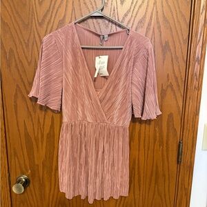 ASOS Dusty Pink Pleated Maternity Top